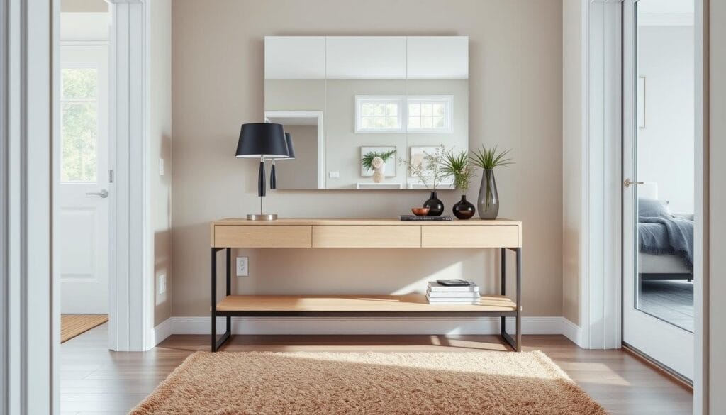 Déco entrée maison : idées pour un accueil chaleureux 4 Mobilier d'entrée design et pratique
