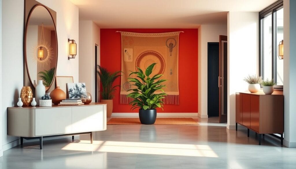 Déco entrée maison : idées pour un accueil chaleureux 3 Palette de couleurs pour entrée moderne