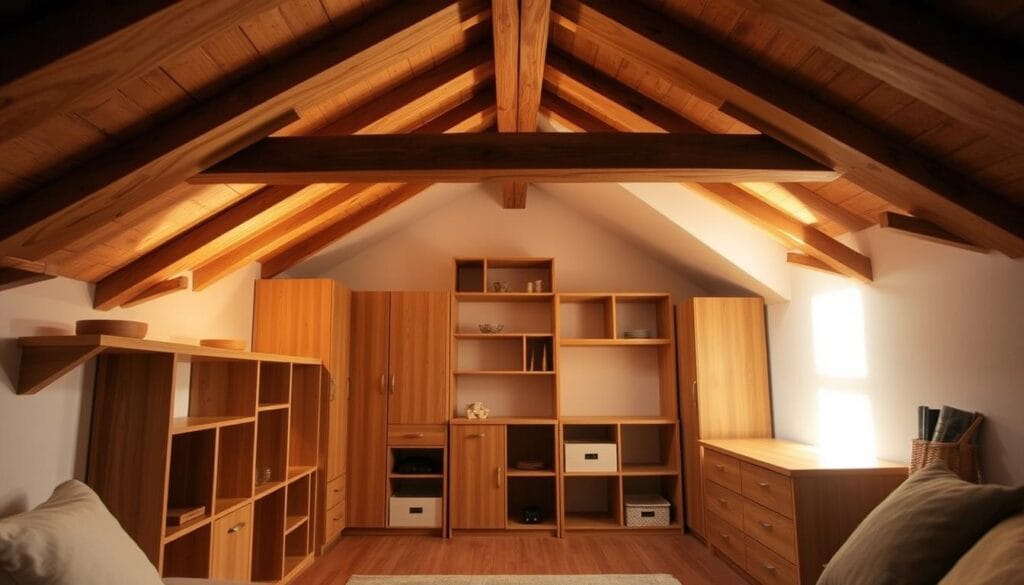 Rangement sous combles : solutions pour optimiser l'espace 4 Aménagement combles rangement