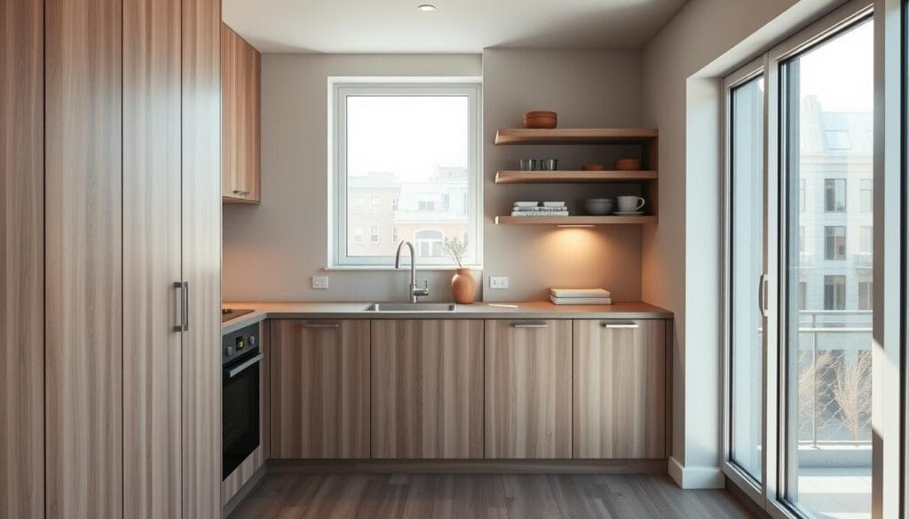 Mini cuisine équipée : aménagez vos petits espaces 4 Aménagement de cuisine compacte