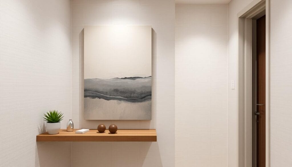 Déco couloir étroit : astuces pour optimiser l'espace 4 Décoration murale de couloir moderne