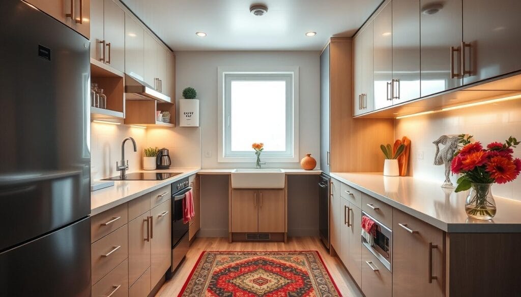 Cuisine petit espace : optimisez votre intérieur 5 Design ergonomique cuisine petite