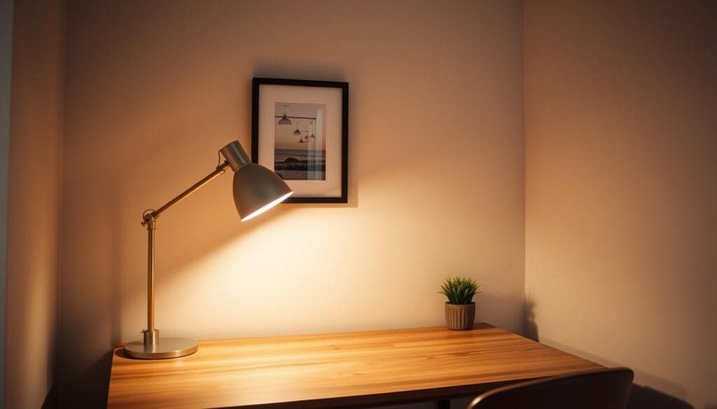 Bureau petit espace : Aménager un coin de travail cosy 5 Éclairage bureau petit espace