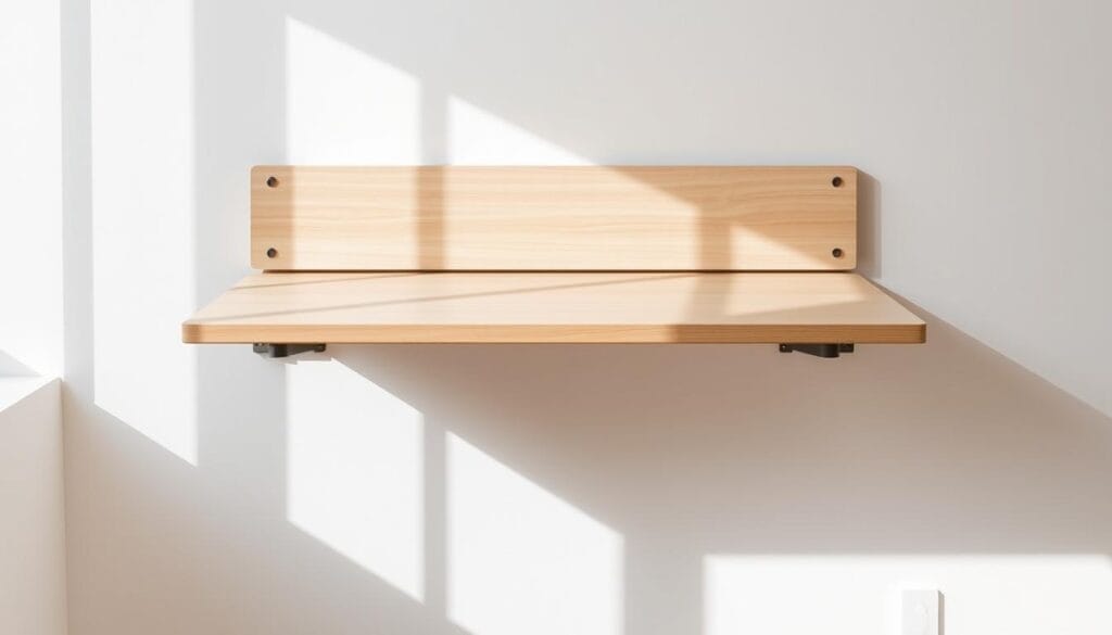 Bureau escamotable mural : gain de place optimal 4 Installation bureau escamotable mural