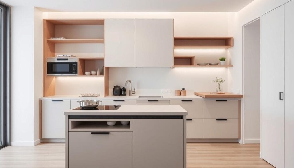 Cuisine petit espace : optimisez votre intérieur 3 Meubles multifonctions gain de place